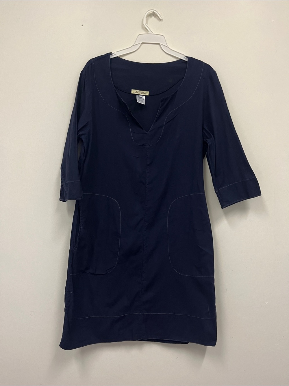 Prairie Underground 100% cotton 3/4 sleeve tunic dress size M